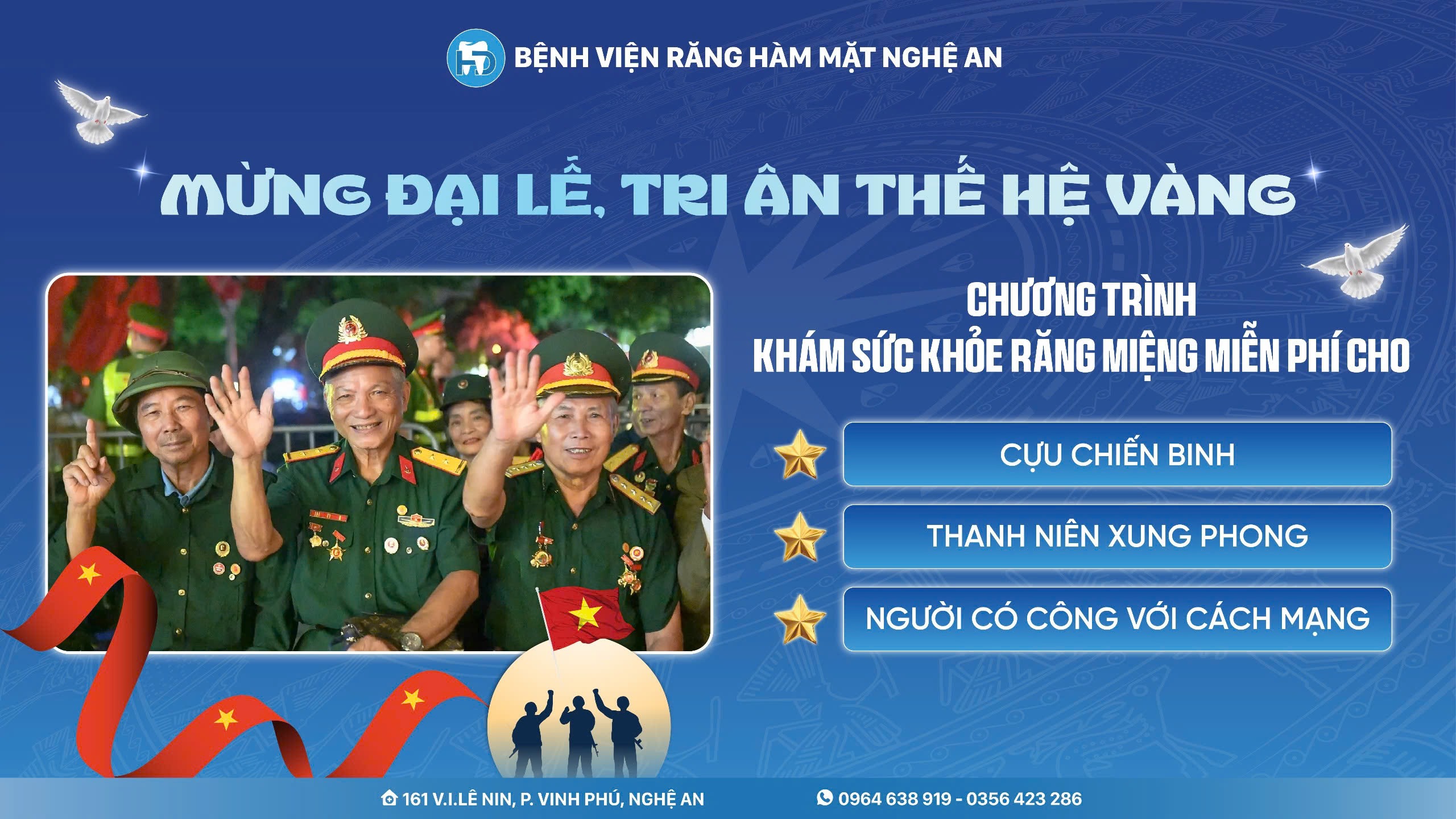 Mừng đại lễ – Tri ân thế hệ vàng tại Bệnh viện Răng Hàm Mặt Nghệ An